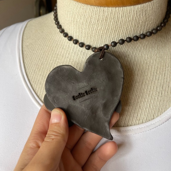 Sookie Sookie necklace for women. Made of cooper beads. With a beautiful flower - Picture 4 of 8